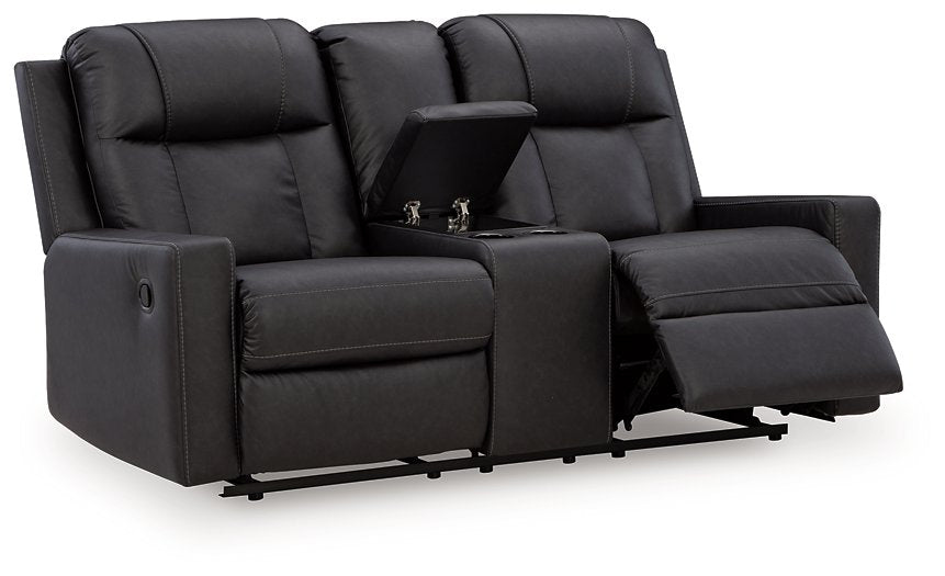 Mackmenville Reclining Loveseat with Console