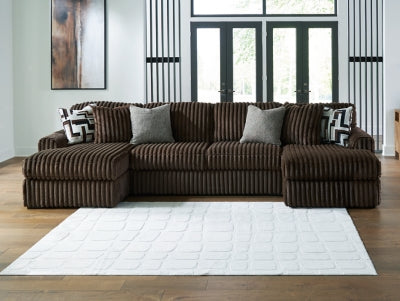 Midnight-Madness Sectional with Chaise