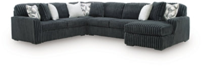 Midnight-Madness Sectional with Chaise