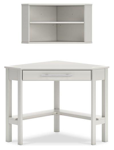 Grannen Home Office Corner Desk with Bookcase