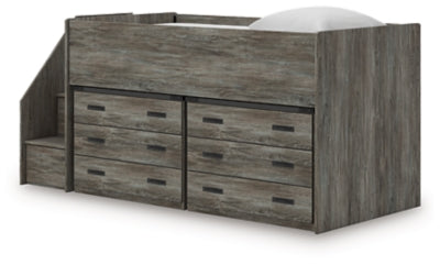 Frandern Loft Bed with Drawer Storage